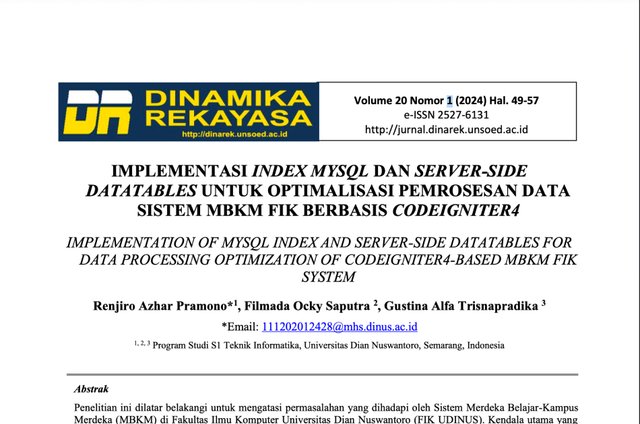 MySQL Index Optimization - Published Research